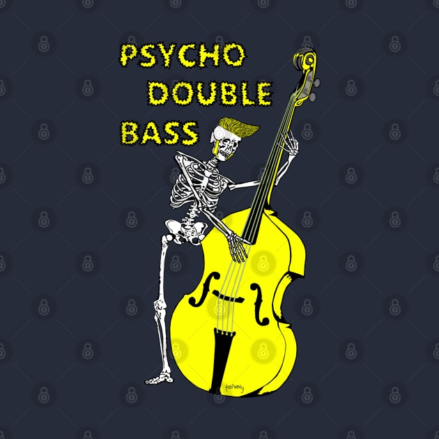 Psychobilly double bass by telberry