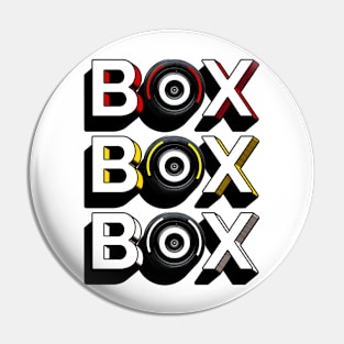 Box Box Box - Formula 1 tires design Pin