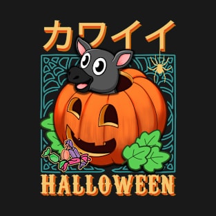 Cute Animals Halloween Pumpkin v20 - Happy Halloween T-Shirt