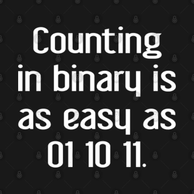 Counting In Binary by VectorPlanet