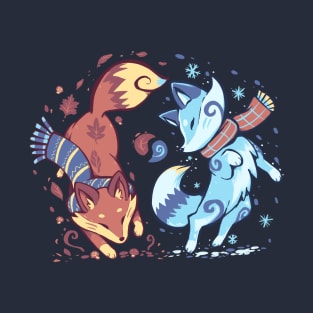 Autumn and Snow Fox T-Shirt