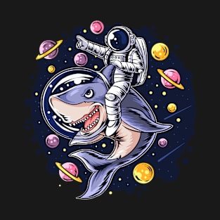 AStronaut With Shark T-Shirt