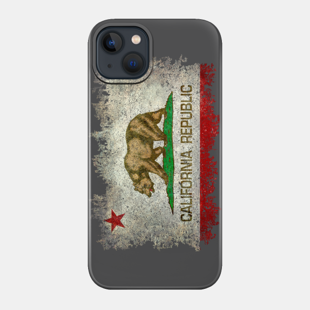 Vintage California Republic Flag - California - Phone Case