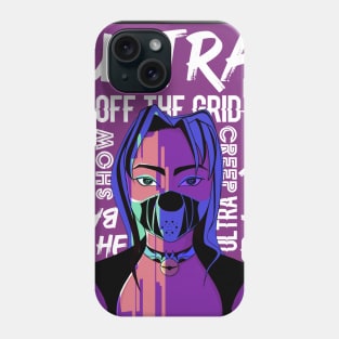 ULTRA OFF THE GRID COOL ILLUSTRATION BAD MASKED GIRL Phone Case