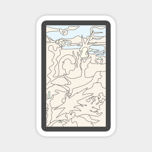 Deserted Desert  - Colored Magnet