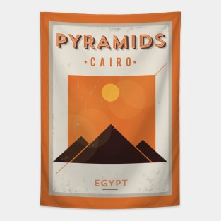 Egypt Poster Design Tapestry