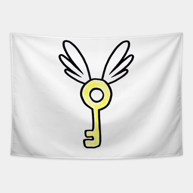 Winged Key Tapestry by Le Mesijai