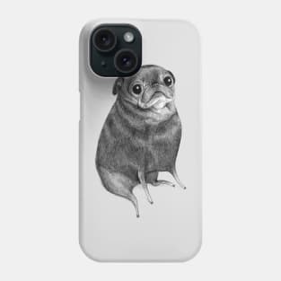 Sweet Black Pug Phone Case