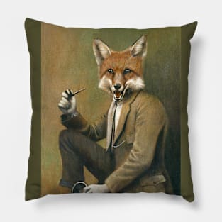 Vintage Mr Fox Pillow