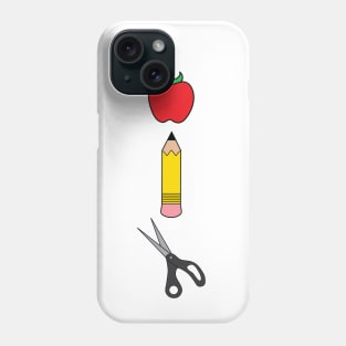 Teacher School Supplies Phone Case