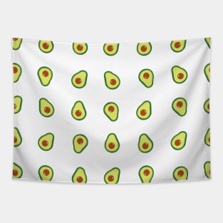 Hand drawn cute avocados Tapestry