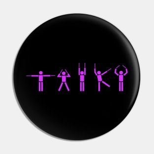 Taiko People violet Pin