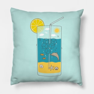 summer drink Pillow