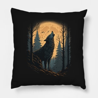 Lone Wolf Pillow