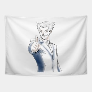 the super lawyer ace attorney in ecopop wallpaper Tapestry