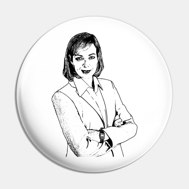 CJ Cregg Outline Pin by baranskini