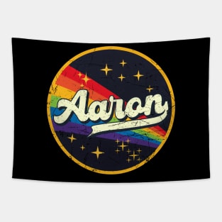 Aaron // Rainbow In Space Vintage Grunge-Style Tapestry