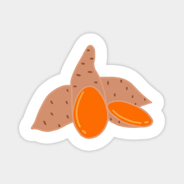 sweet potato Magnet by Crazena