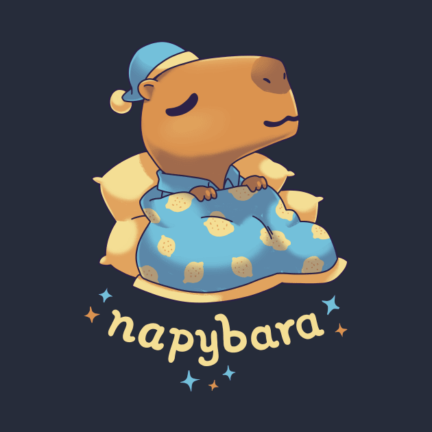 Napybara cute capybara nap by Geekydog