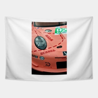 Pink Pig Germans Sports Motor Car Tapestry