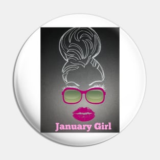 January Birthday Pin