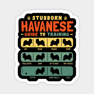 Havanese Stubborn Vintage Tricks Magnet