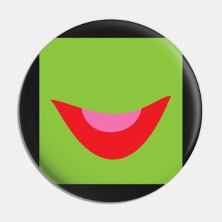 Kermit Mouth Mask Design, Artwork, Vector, Graphic Pin