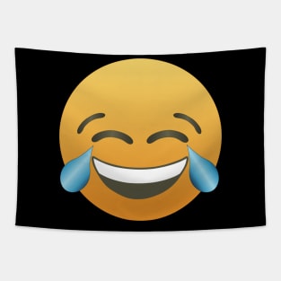 JOY - Face with tears of joy, haha emoji Tapestry