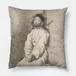 The Garroted Man by Francisco Goya Pillow