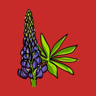 Blue lupine bud T-Shirt