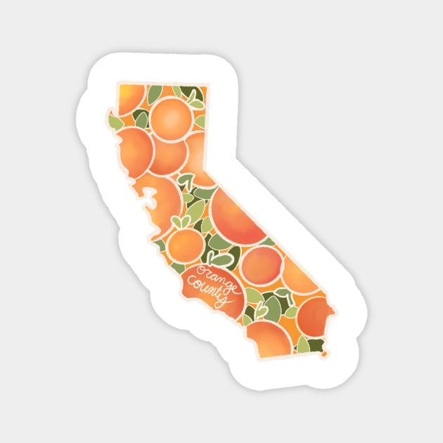Orange County California Magnet by avadoodle