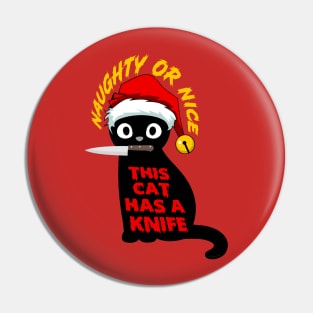 Purrfectly Clawsome Kitty - Naughty or Nice Pin