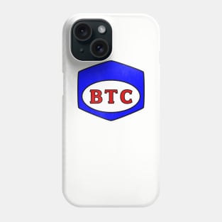 BTC bitcoin old skool mechanics logo Phone Case