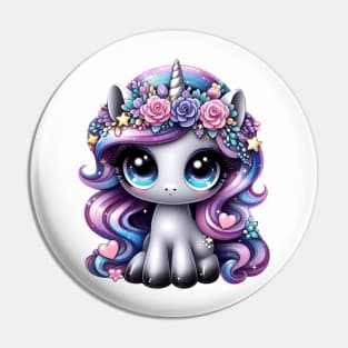 Y2K glitter pony unicorn Pin