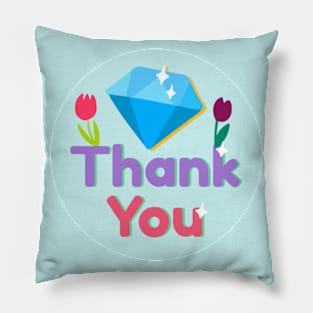 Thank You Diamond Pillow