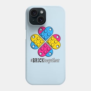 Lego Brick Together Flower Power Pan Support Phone Case