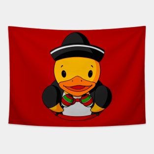 Maracas Mariachi Rubber Duck Tapestry