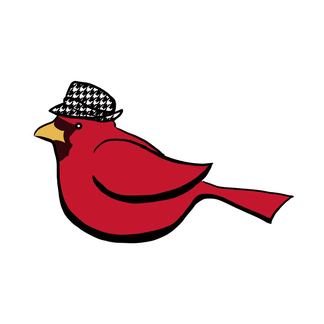 Houndstooth Cardinal by kktibbs