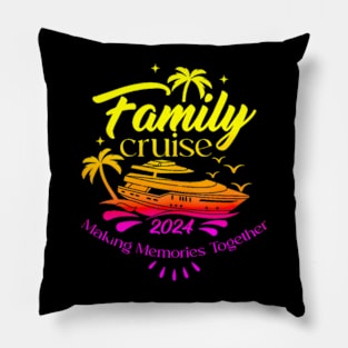 Family Cruise 2024 Making Memories Together Cruising Trip Pillow