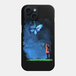 Butterfly, Positive, Spiritual, Kyte, Dreams Phone Case