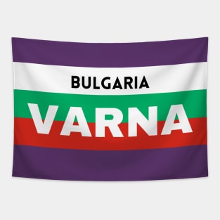 Varna City in Bulgarian Flag Tapestry