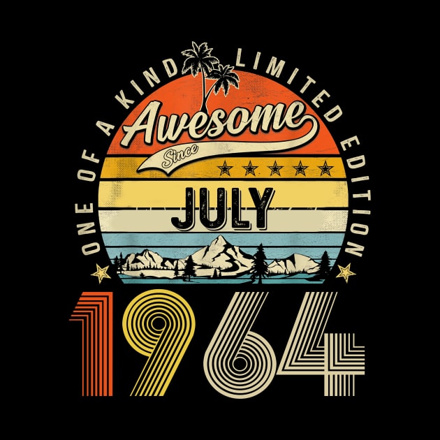 Awesome Since June 1964 Vintage 59th Birthday by Mhoon 