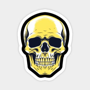 Yellow Skull Magnet