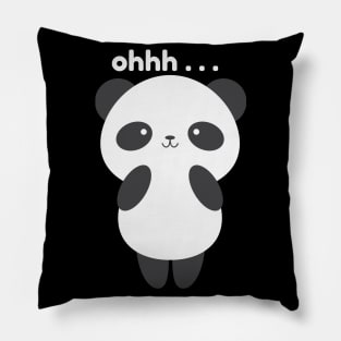 Cute Panda Say Ohh ... Pillow