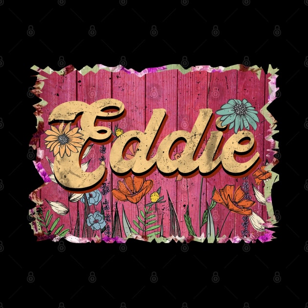 Classic Eddie Personalized Flowers Proud Name by Friday The 13th