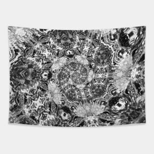 Black & White Spiral Tie Dye Hippie Tapestry