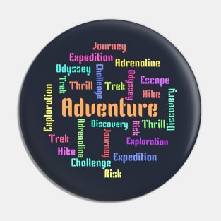 Adventure word art Pin