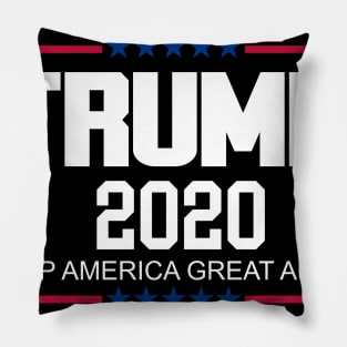 Trump 2020 US President Election Keep America Great T-Shirt Pillow