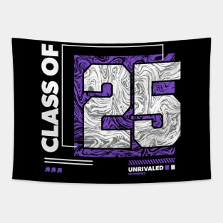 Class of 2025 Urban Streetwear // Graduation Class of '25 Purple Tapestry
