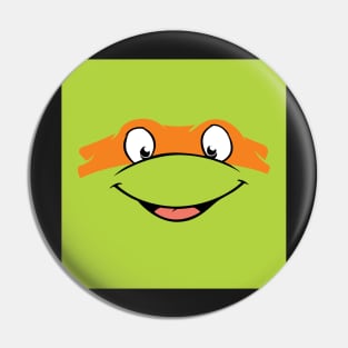 Michelangelo TMNT Mask Design, Artwork, Vector, Graphic Pin